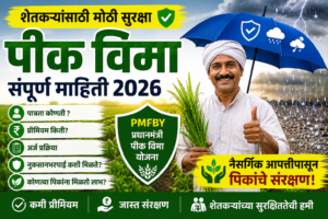 प्रधानमंत्री पीक विमा योजना 2026 | संपूर्ण माहिती, पात्रता, प्रीमियम आणि अर्ज प्रक्रिया