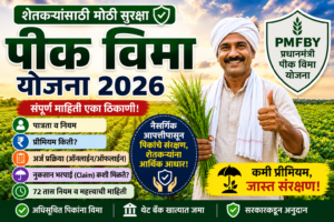 प्रधानमंत्री पीक विमा योजना (PMFBY) 2026 – नुकसान भरपाई (Claim) प्रक्रिया, पीक नुकसानीची माहिती, महत्त्वाचे नियम आणि शेतकऱ्यांनी घ्यावयाची काळजी (भाग २)